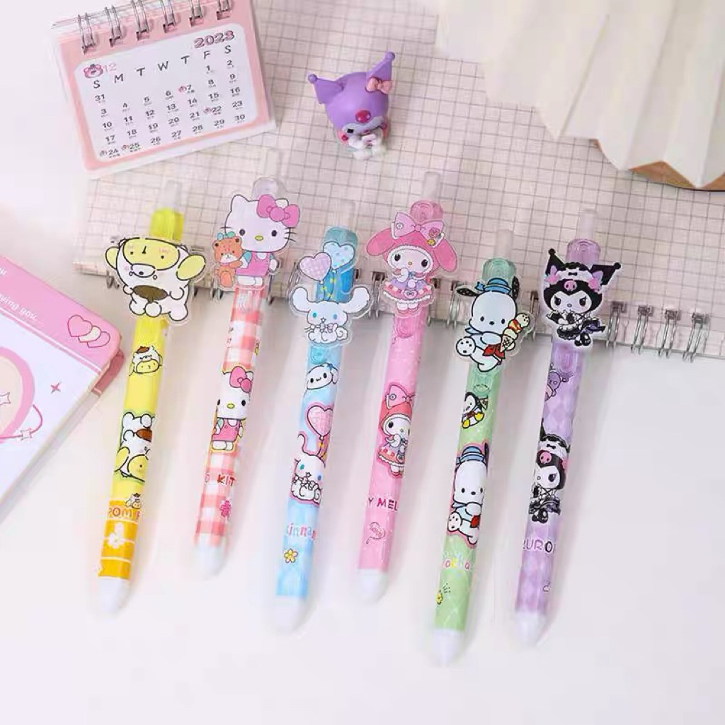 

Pulpen Sanrio Pen Sanrio Harga Untuk 1pcs Tinta Hitam Jel Motif Kuromi Hellokitty My melody Cinamoroll Pompompurin Pensil Sanrio