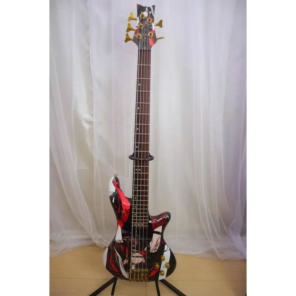 Schecter Diamond Series Stilleto-5 Bass Elektric Elektrik 5 Strings Original With Yor Forger Sticker