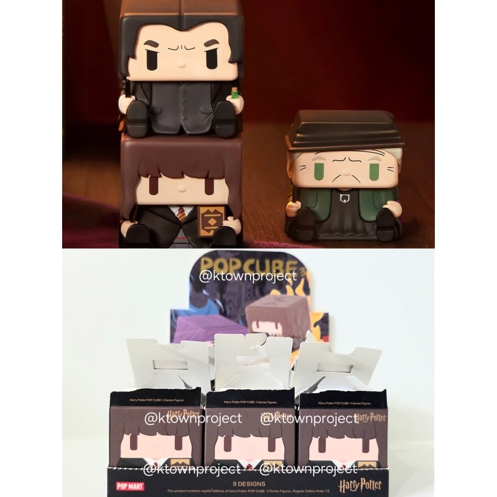 [READY - BACA CAPTION] POP MART HARRY POTTER POP CUBE VERSION 3 FLEUR DELACOUR REMUS JOHN LUPIN GEOR