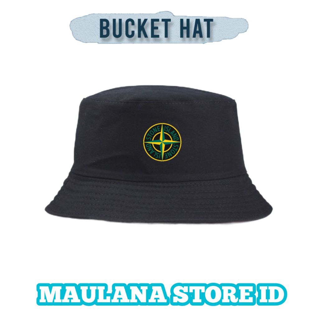 Topi Bucket hat stone island/Bucket hat casual pria wanita terbaru