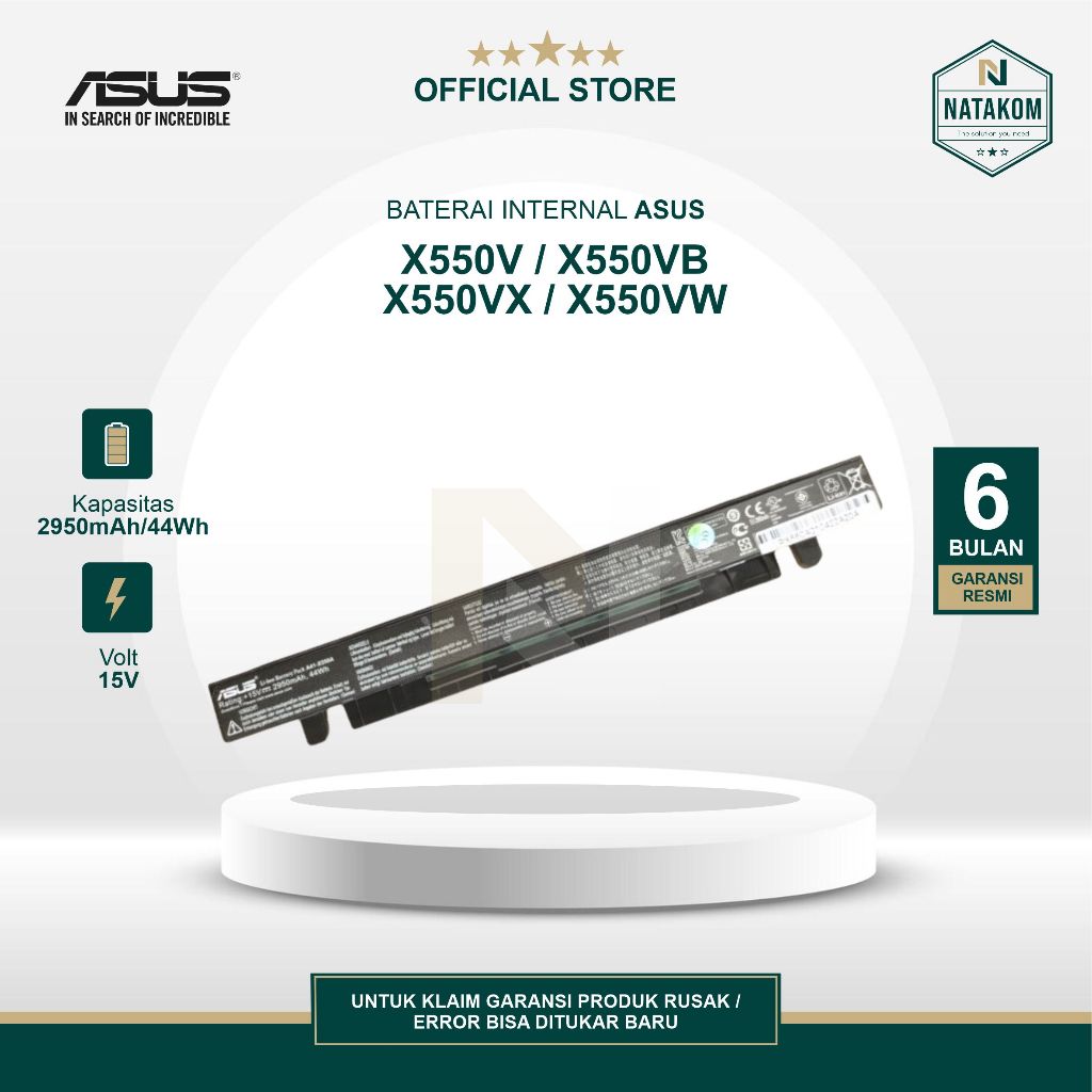 BATERAI ASUS X550V X550VB X550VX X550VW