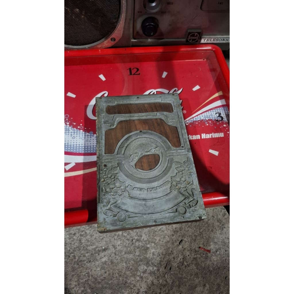 Stempel kayu jadul antik vintage display lawas kuno  125rb