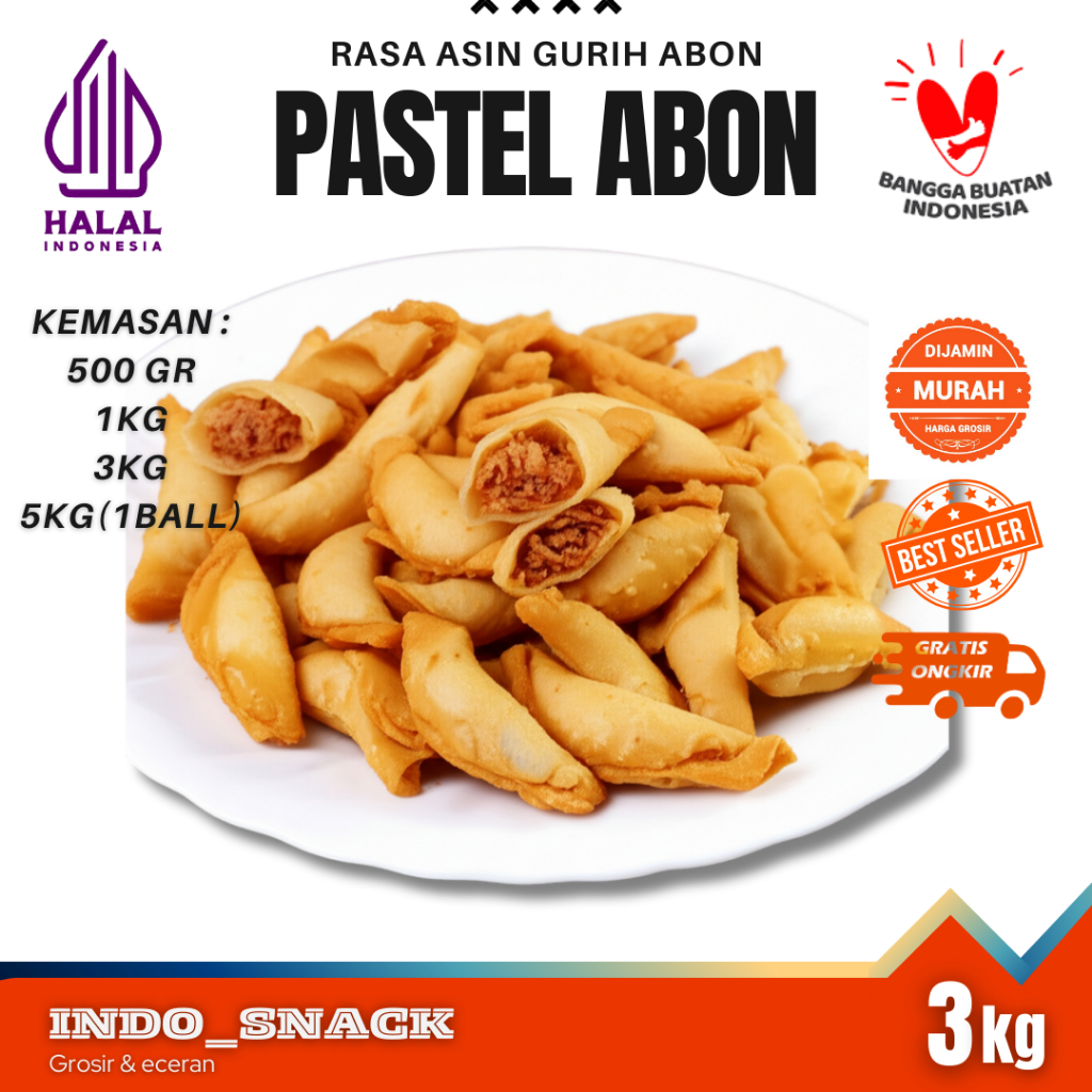 

Pastel Mini Abon 3kg (1ball) Harga Grosir