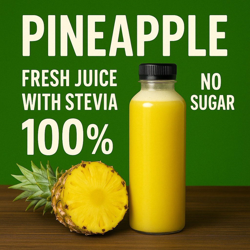

Juicelicious Jus Buah Nanas Sehat With Stevia 100%, No Added Sugar - 250ml