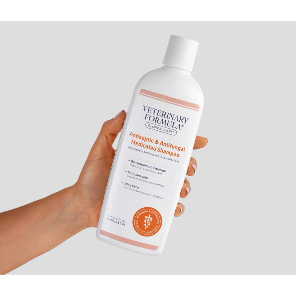 Veterinary Formula shampo Medicated Antiseptic & Antifungal 473ml