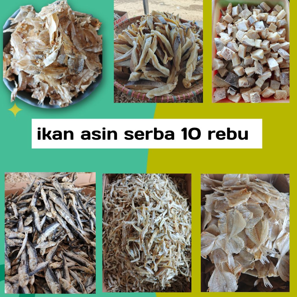 

Grosir ikan asin, serba 10,000 rebu, ikan asin murah