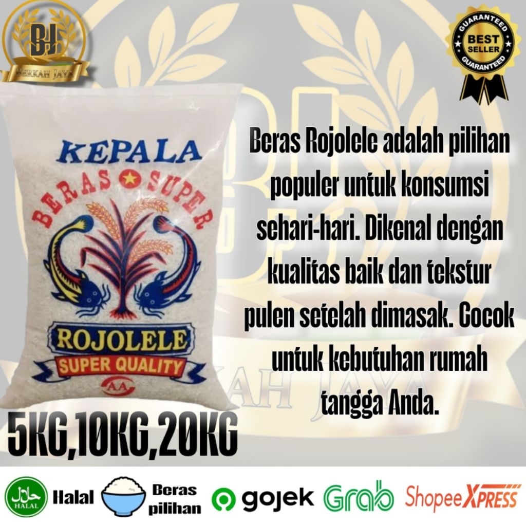 

Beras murah Rojolele 5KG 10KG 20KG - Super Quality - Beras pulen & enak