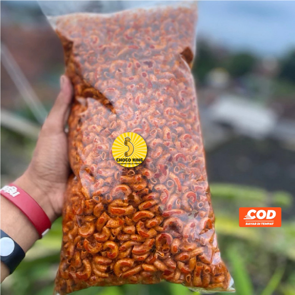 

250 GRAM MAKARONI CIKRUH PEDAS DAUN JERUK TIDAK PELIT BUMBU - CEMILAN VIRAL