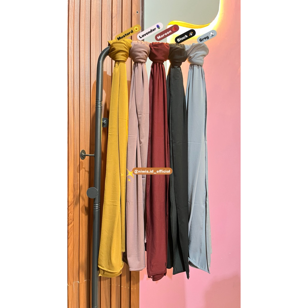 Hijab Pasmina Syar’i - Hijab khimar jumbo - Pasmina Jersey premium