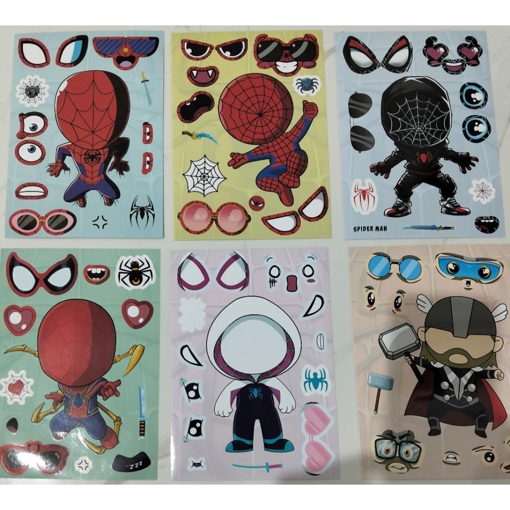 

DIY Sticker Spiderman (Stiker ekspresi wajah)