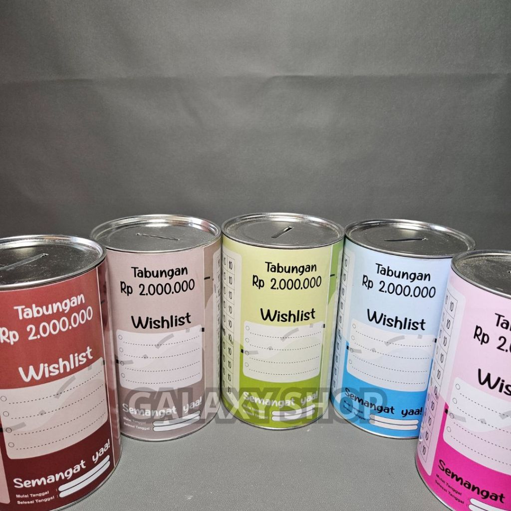 Celengan Target Murah 10k Target 2jt Celengan Tabungan Target Buka Tutup Tabungan Target Permanen