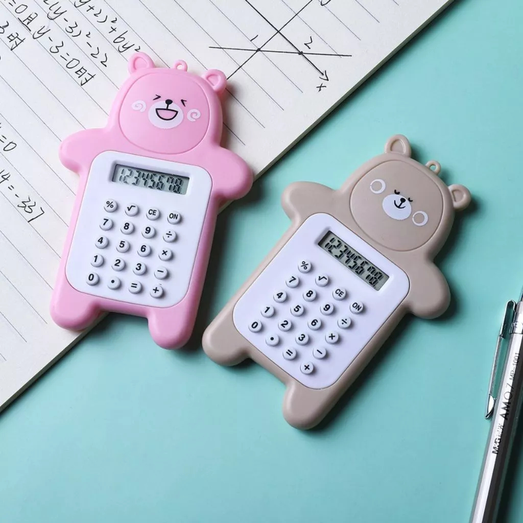 

Kalkulator Mini Karakter 8 Digit Portable - Calculator Bear Beruang Saku Lucu Unik Key Penghitung - MMM