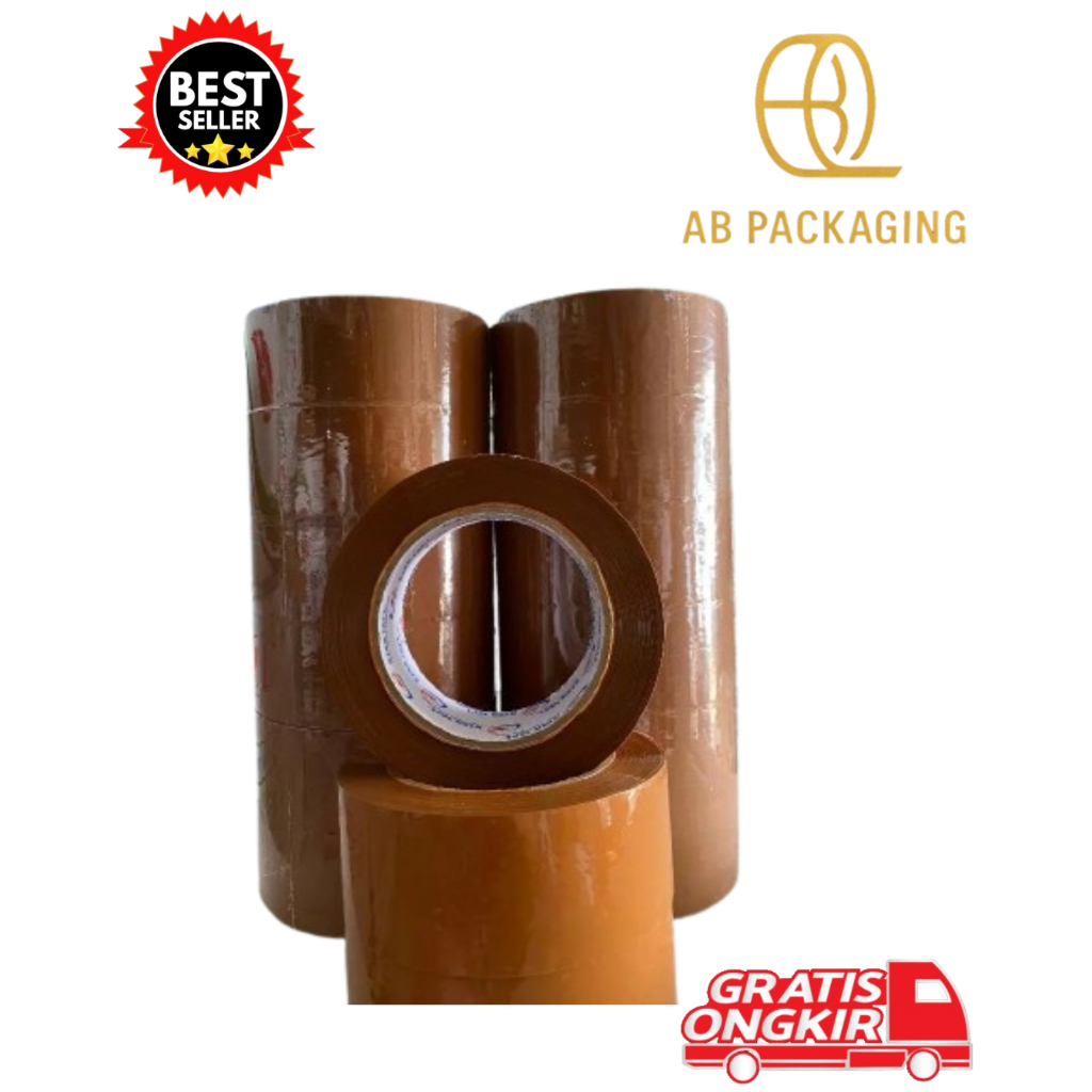 

Lakban Coklat 200 Yard BC x 45 mm 125 meter Per Pcs TERMURAH