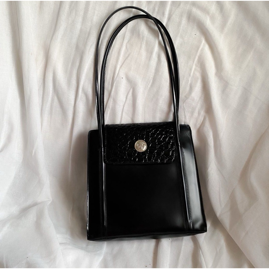 versace vintage leather bag