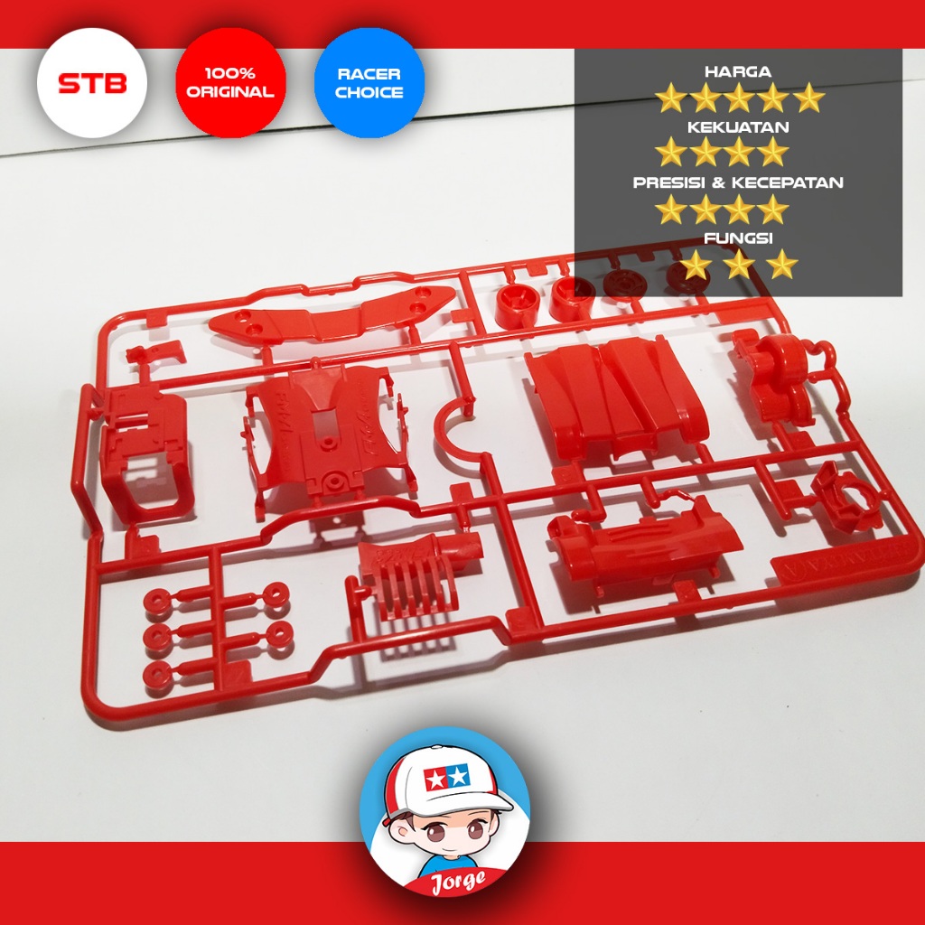 Tamiya Original Loose Kit - Gear Box FM-A ( Merah )