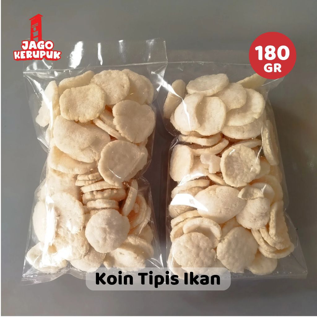 

Kerupuk Koin Tipis Rasa Ikan khas Palembang Kemplang Ikan Gurih Renyah
