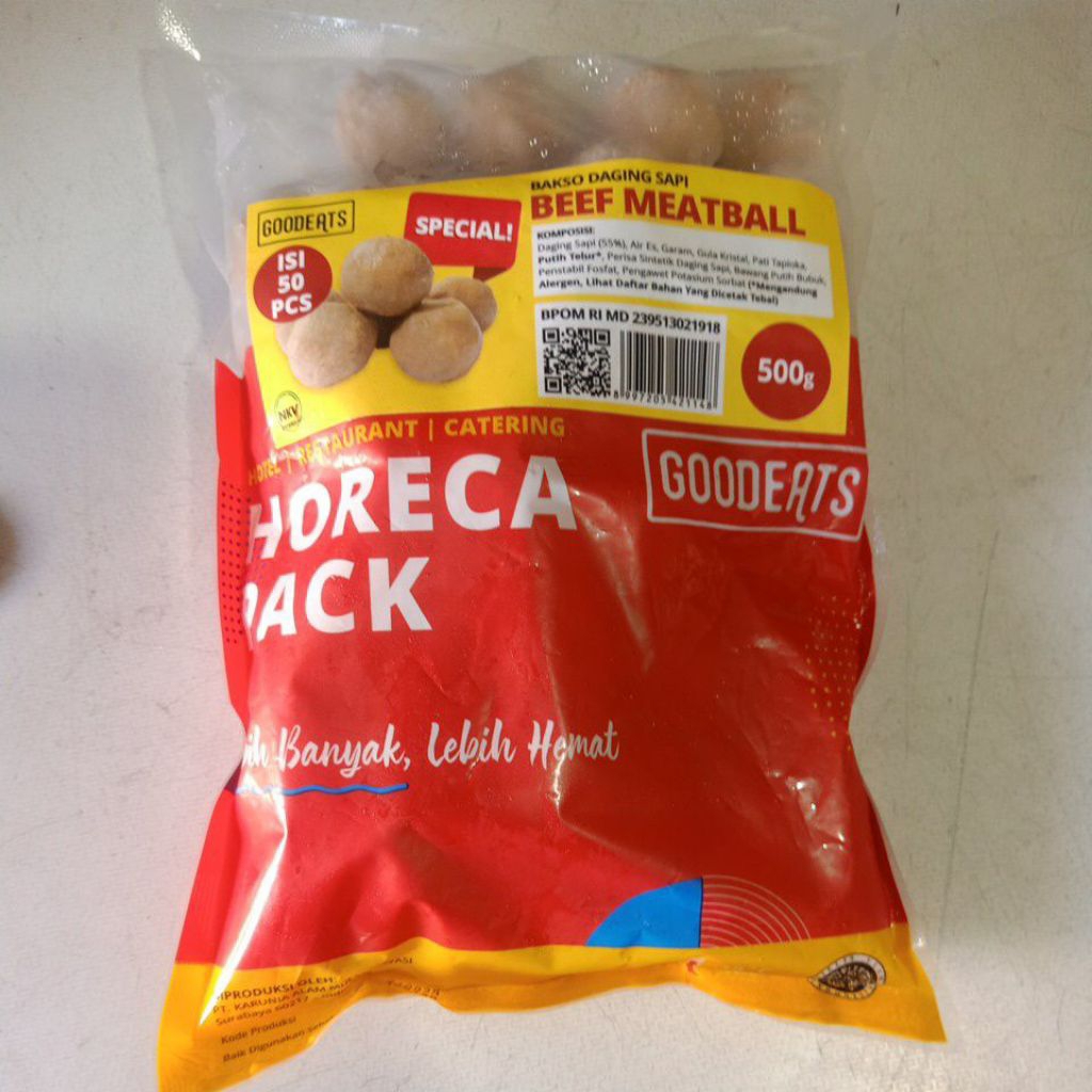 

Horeca bakso sapi 500g/50pcs