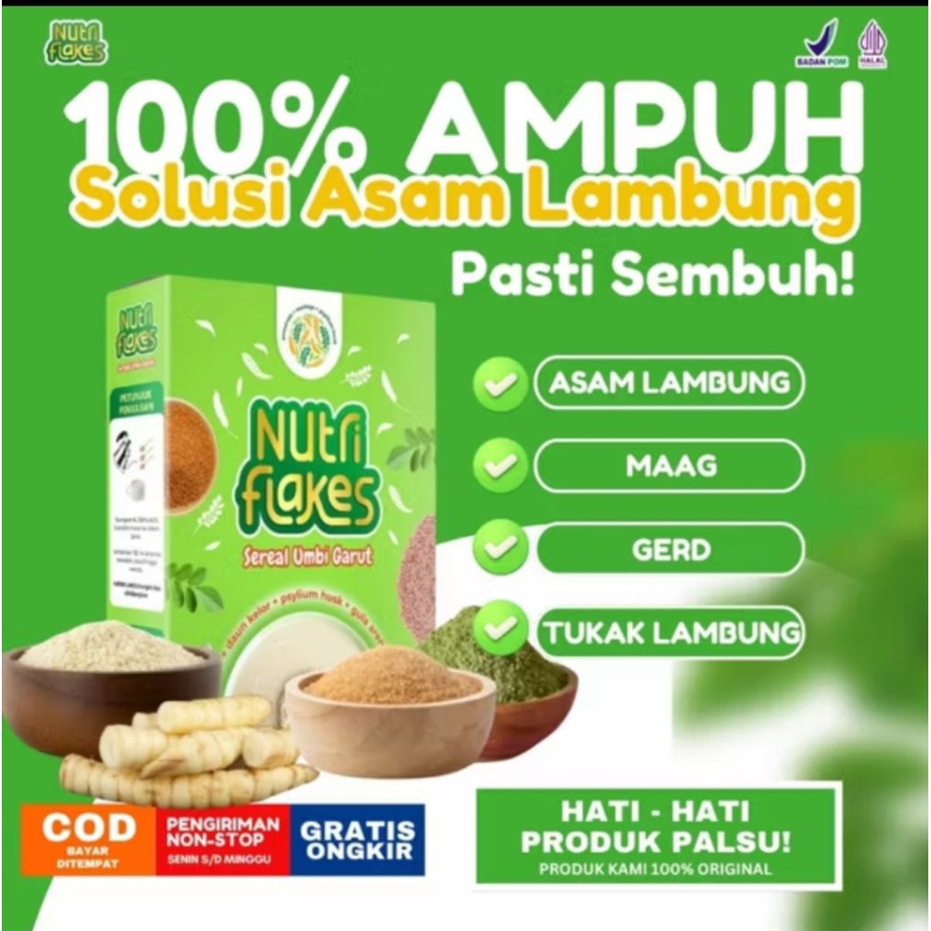 

NUTRIFLAKES SEREAL HERBAL SOLUSI MSLH LAMBUNG