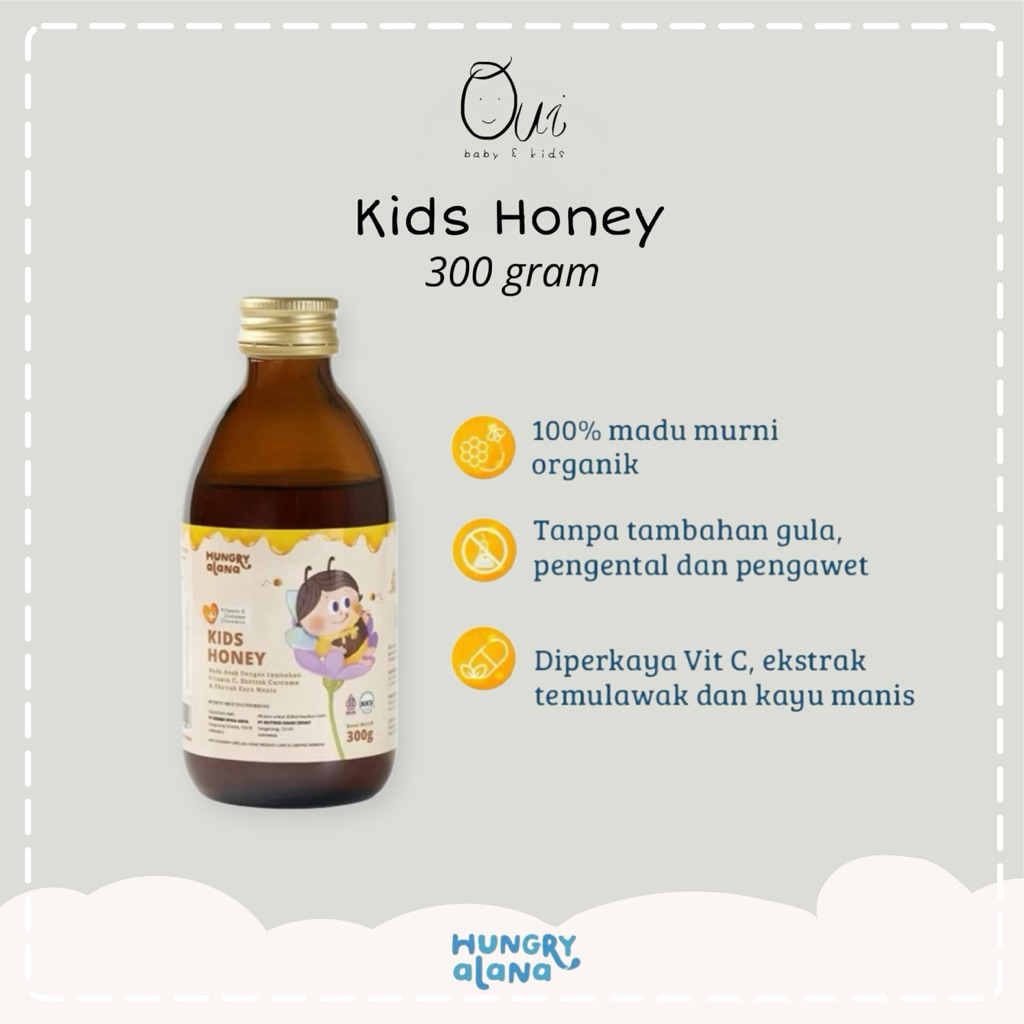 

Hungry Alana Kids Honey / madu anak penguat imun dan nafsu makan