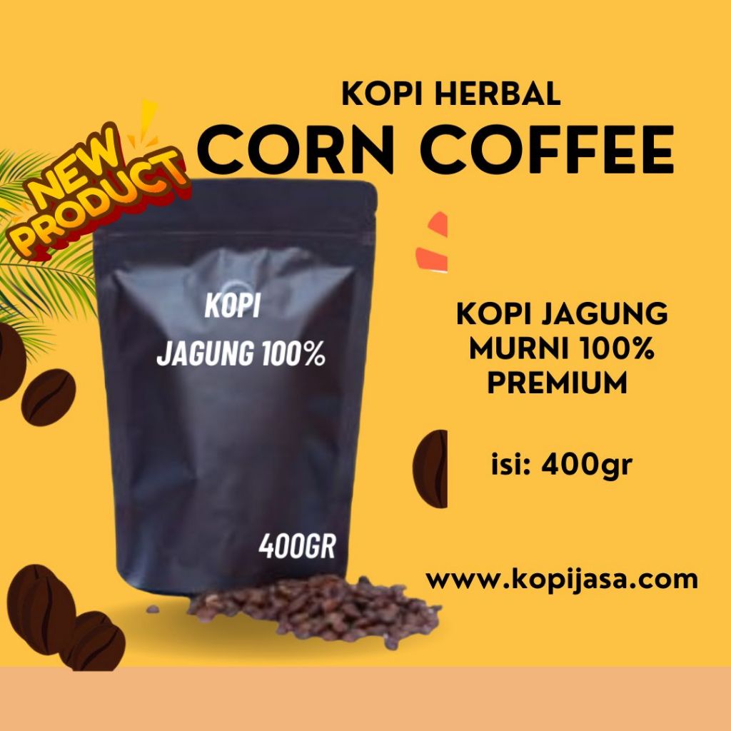 

Kopi Bubuk Murni/Kopi Jagung murni 100% untuk penderita diabet dan asam lambung 1kg