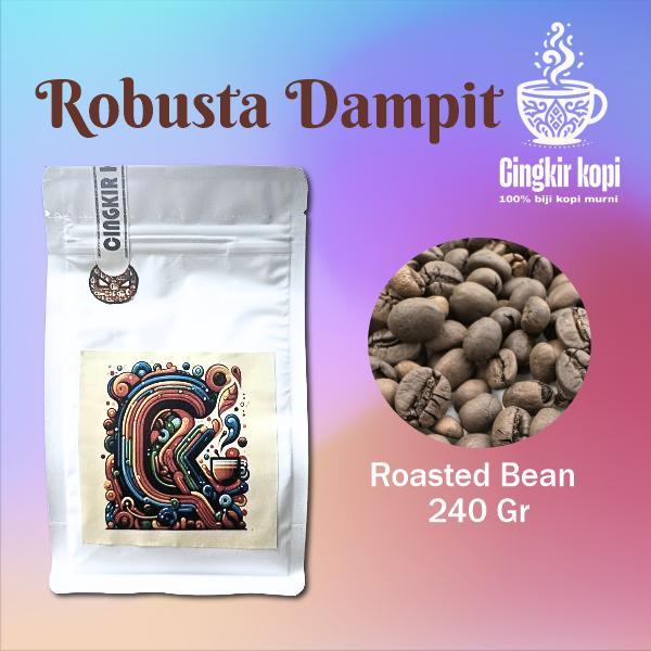 

Kopi Robusta special dampit Roasted bean 240 gram
