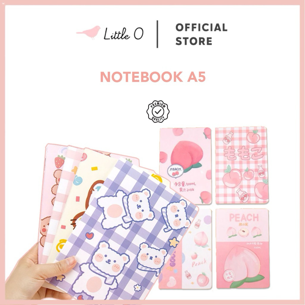 

LITTLE O Our Story Begins In Winter Notebook buku tulis lucu buku tulis korea Buku Diary Aesthetic