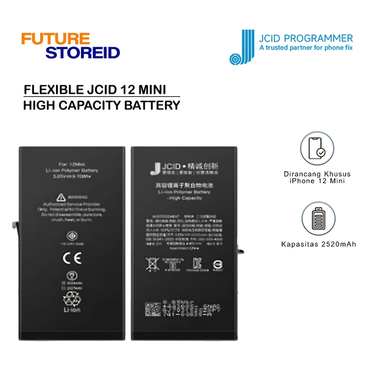 BATTERY JCID 12MINI High capacity battery - Baterai Pengganti JCID iPhone 12 Mini High Capacity Orig