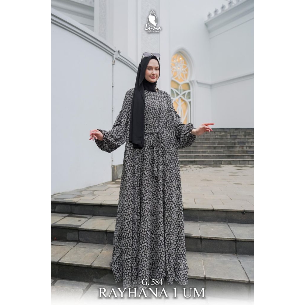 Luna dress Gamis G.584 RAYHANA 1 UM by luna hijab indonesia