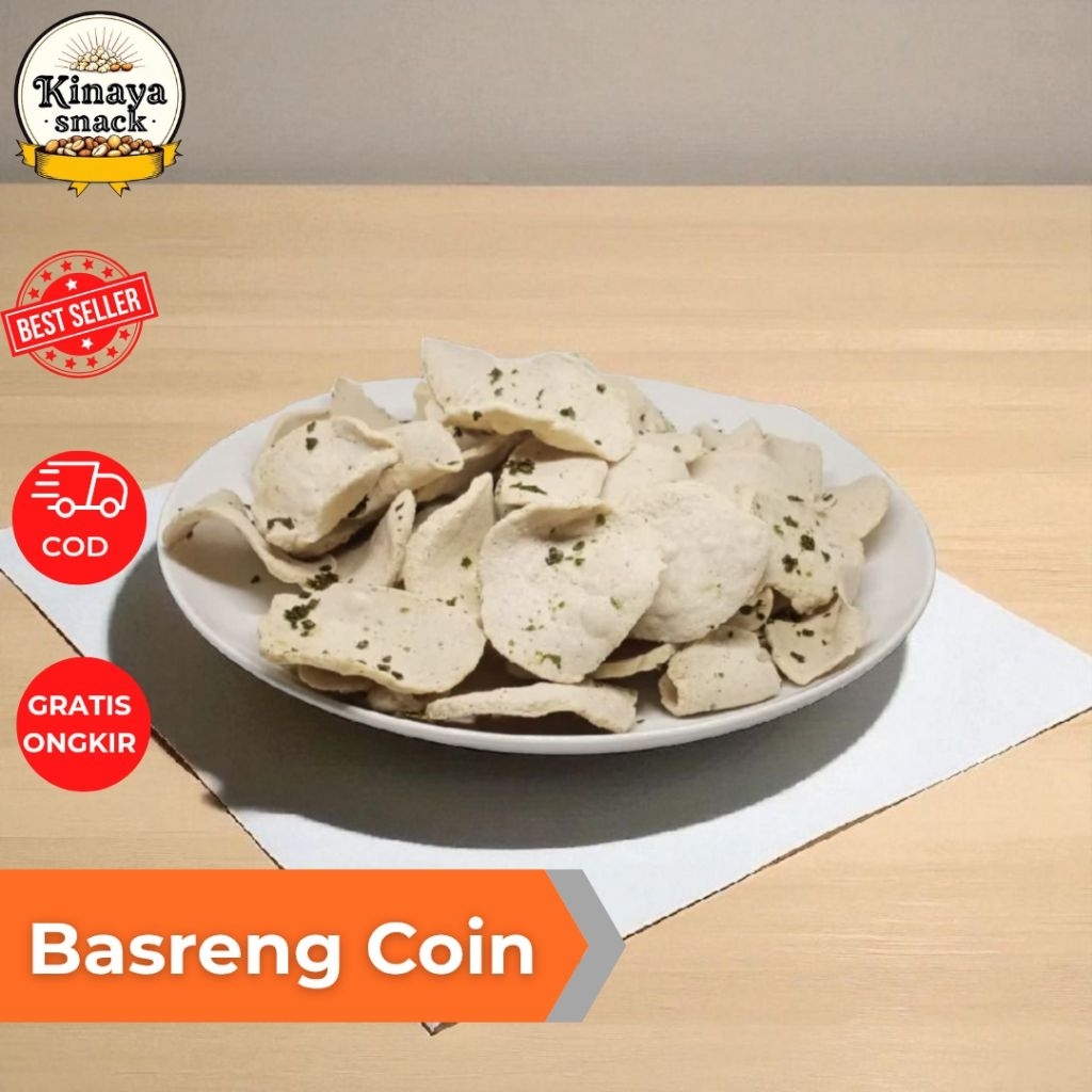 

Basreng Coin Original Daun Jeruk 500 Gram 1kg Basreng Koin Original Gurih Renya Cemilan Snack