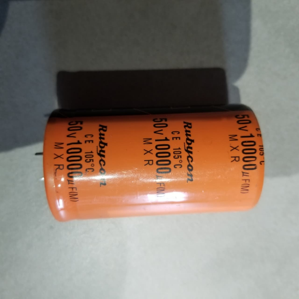 ELCO 10.000Uf 50V Rubycon orange / elco 10000uf 50v original siap pasang