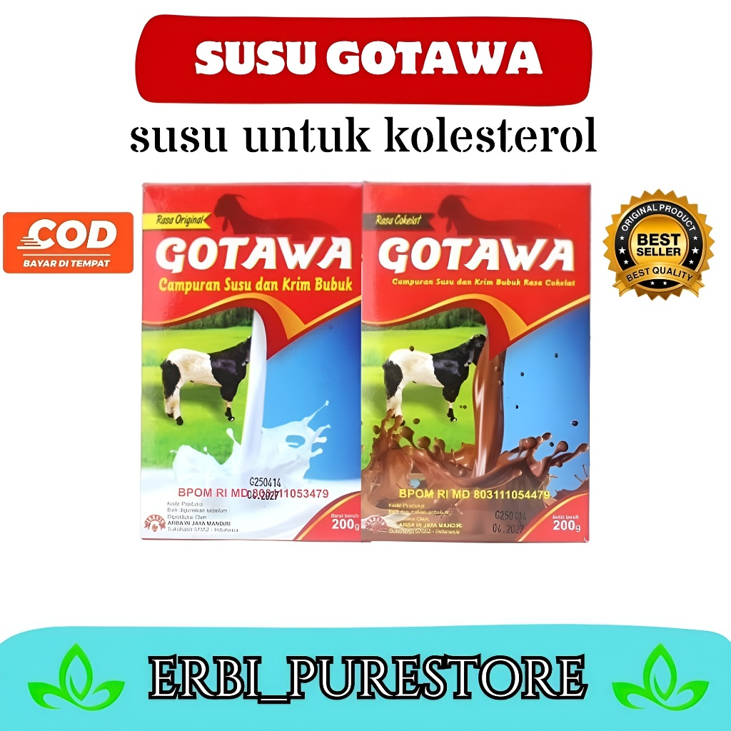 

Susu Kambing Gotawa Kolesterol Dan Asam Urat Lambung Asma Batuk Kesemutan Original Bpom