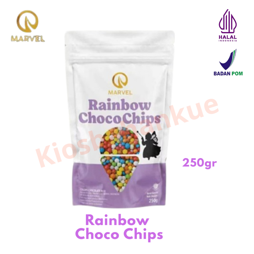 MARVEL RAINBOW CHOCO CHIPS 250GR