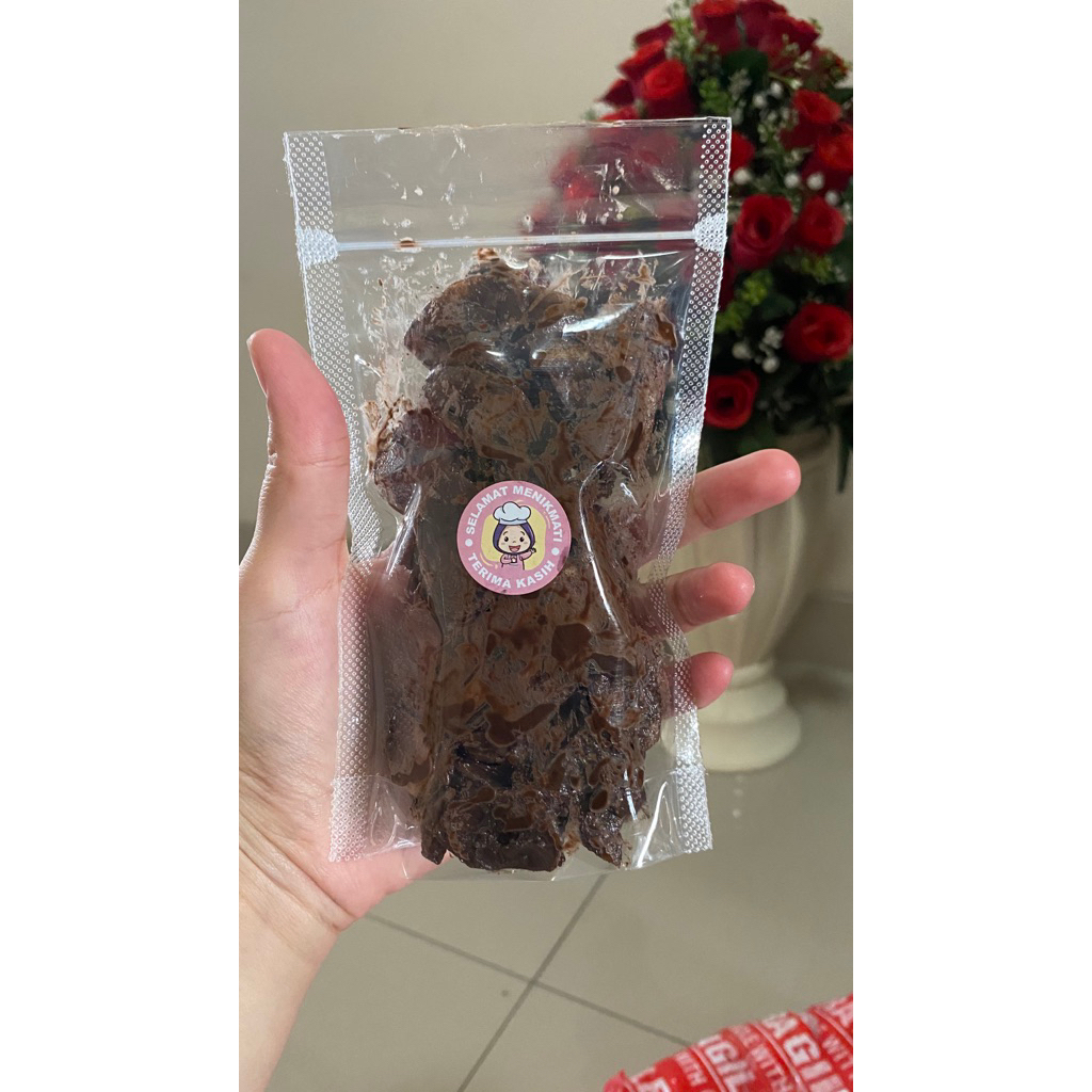

keripik pisang coklat lumer