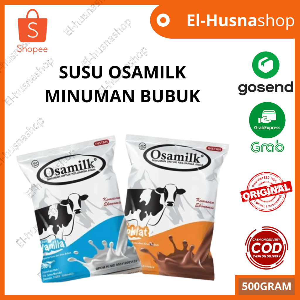 

Susu Osamilk 500gr Susu Gemuk Bubuk Rasa Vanila Dan Cokelat
