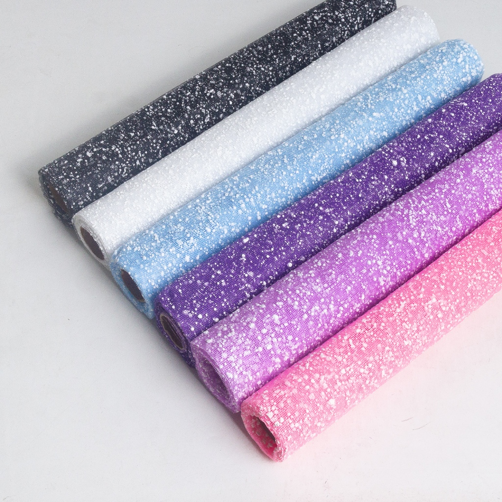 

Kertas Buket | Flower Warp Bouquet Wrapping | Kain Tile Jaring Salju 4yard x 50cm #7107