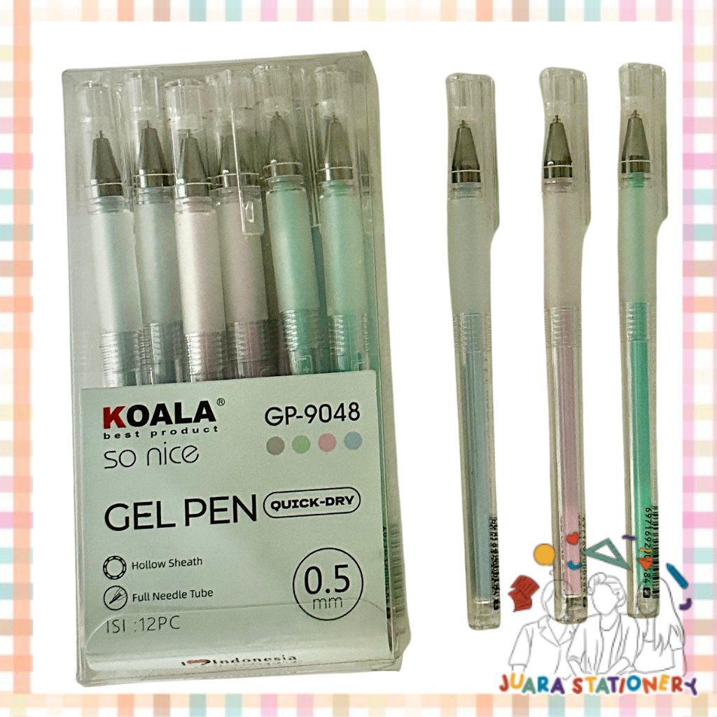 

(381) Pulpen Gel Koala GP-9048 0.5 mm Tinta Hitam / Pulpen Gel Pulpen Cair Pulpen Tinta