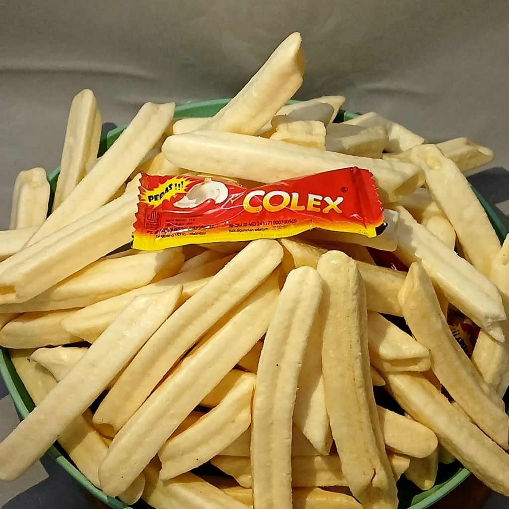 

Kentang Saos 250gr – Snack Kentang Renyah Gurih Pedas kriuk