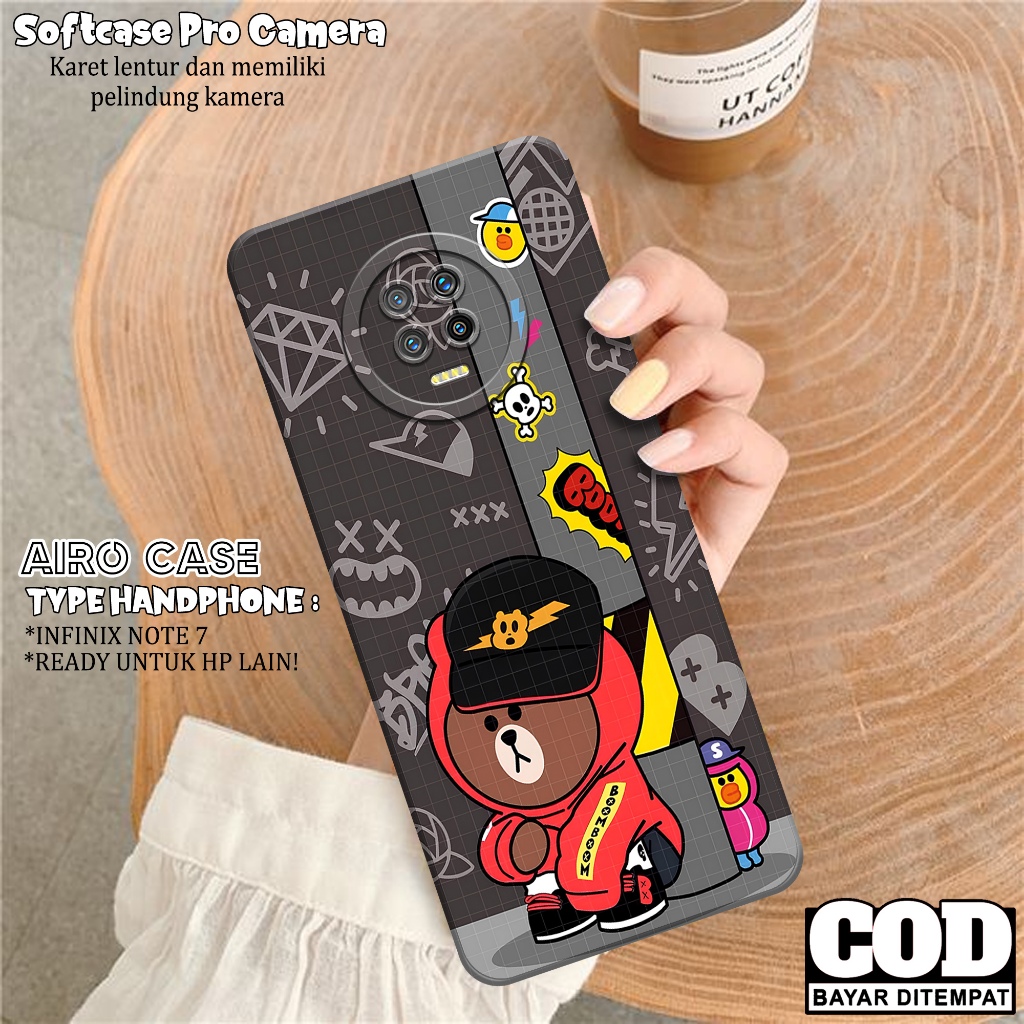 Case INFINIX NOTE 7 - Softcase INFINIX NOTE 7 - Fashion Case KARTUN - Casing INFINIX NOTE 7 - Softca