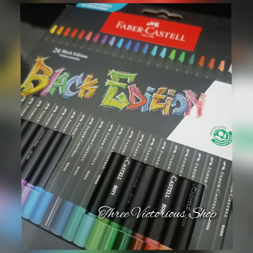

Original Faber Castell Black Edition Colour Pencils 24 pcs