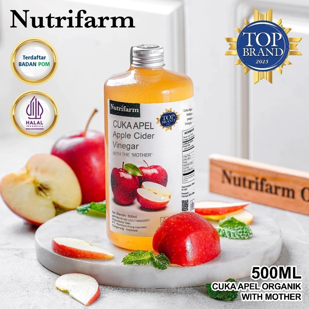 

Nutrifarm Cuka Apel With Mother 500ml