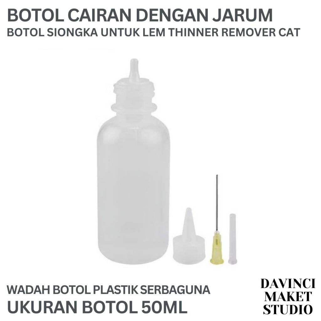 

(Botol) Bottle Glue Thinner Applicator - Botol Siongka Nozzle Aplikator Mixer Mix Kosong Suntik Spuit Maket Diorama Gundam Craft Miniatur Tamiya Lem Thinner Catalist Cat Resin Remover