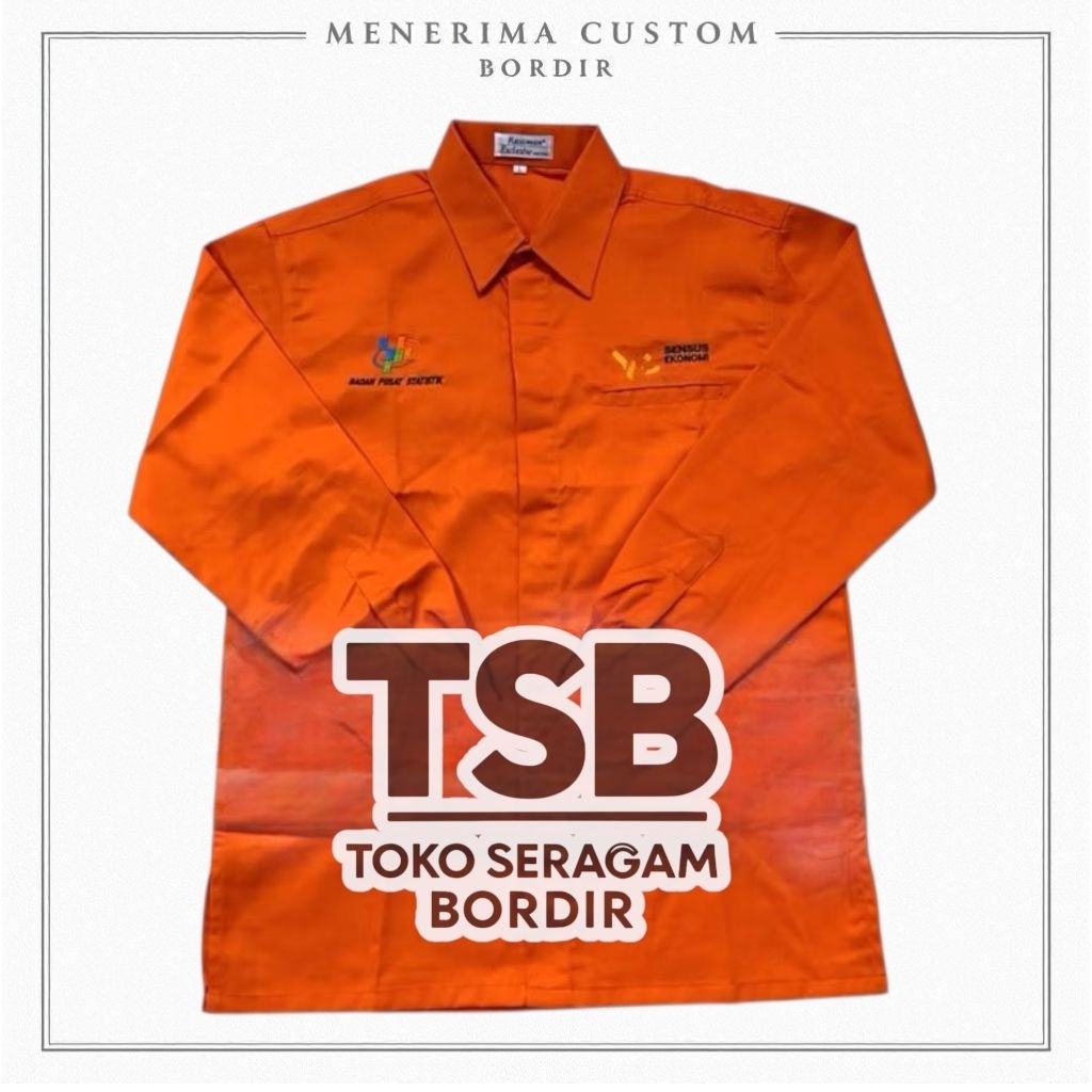 Kemeja Sensus Ekonomi Kemeja BPS SE 2026 Bordir Komputer