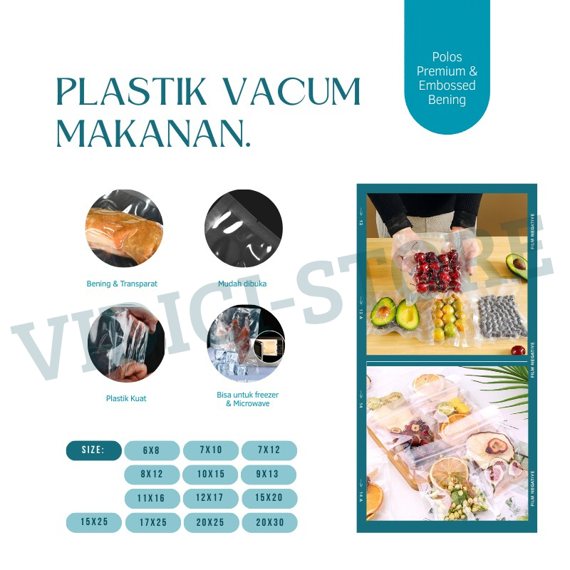 Plastik Kemasan Makanan / Plastik Vacum Makanan 100gr