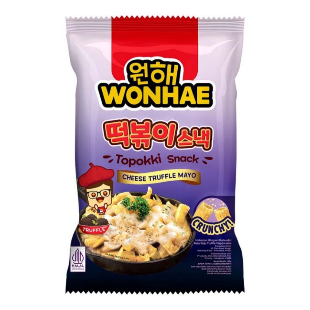 

Wonhae Camilan Topokki Keju Truffle Mayo 80 g