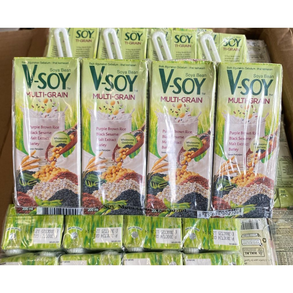

Vsoy Soya Bean Multi Grain 200ml isi 4pcs