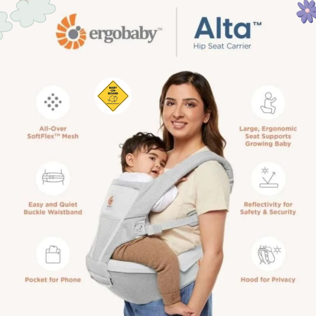 Ergobaby Alta Hipseat Baby Carrier / Gendongan Bayi