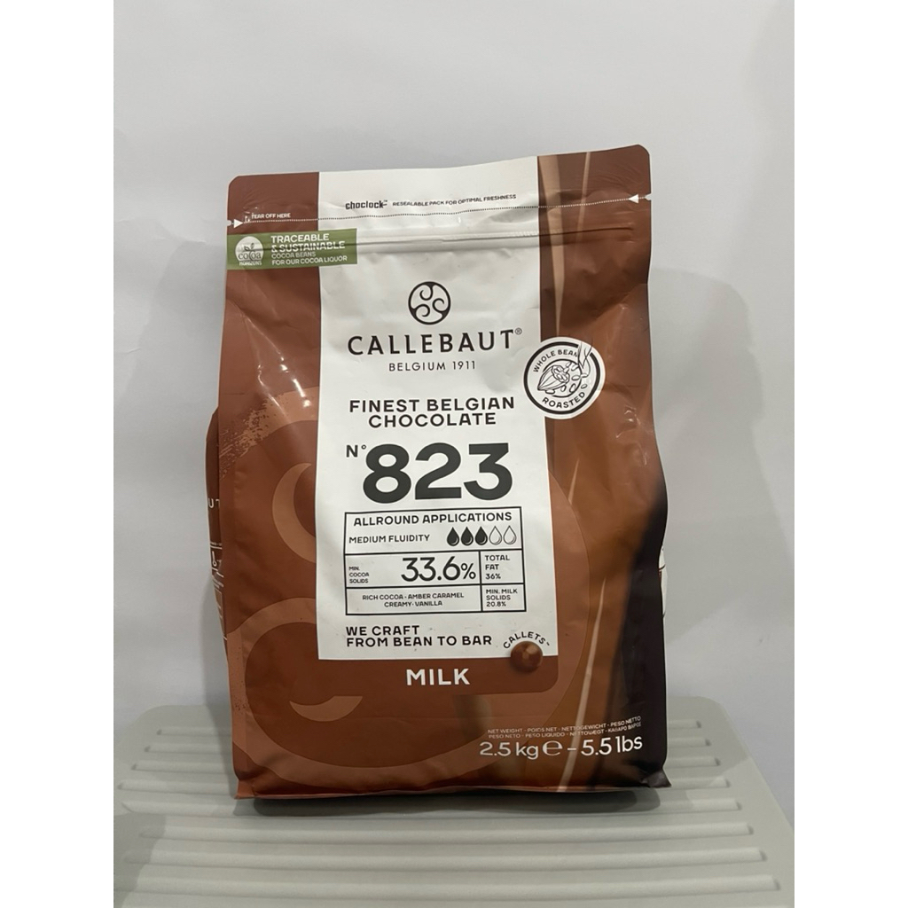 

Callebaut Milk Chocolate Repack 100gr Cokelat Susu Couverture Belgia Premium