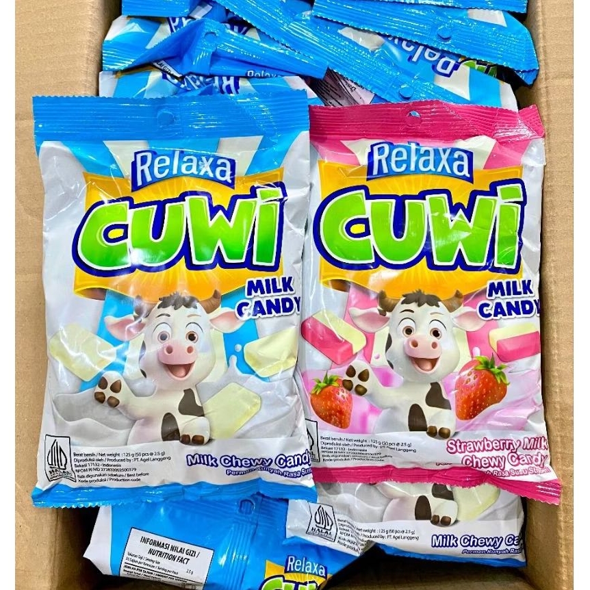 

(2 PCS) RELAXA CUWI CHEWY CANDY 125 GR ISI 50'S