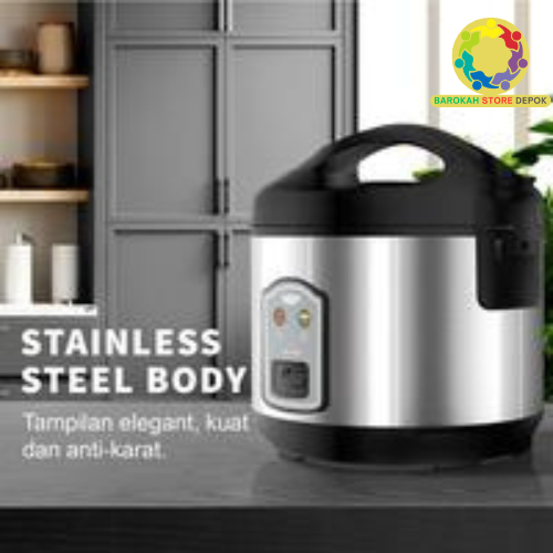 NAGOYA Rice Cooker 1.8 L / Penanak Nasi 1.8 L | NGY-18MC NAGOYA - RICE COOKER STAINLEES STEEL