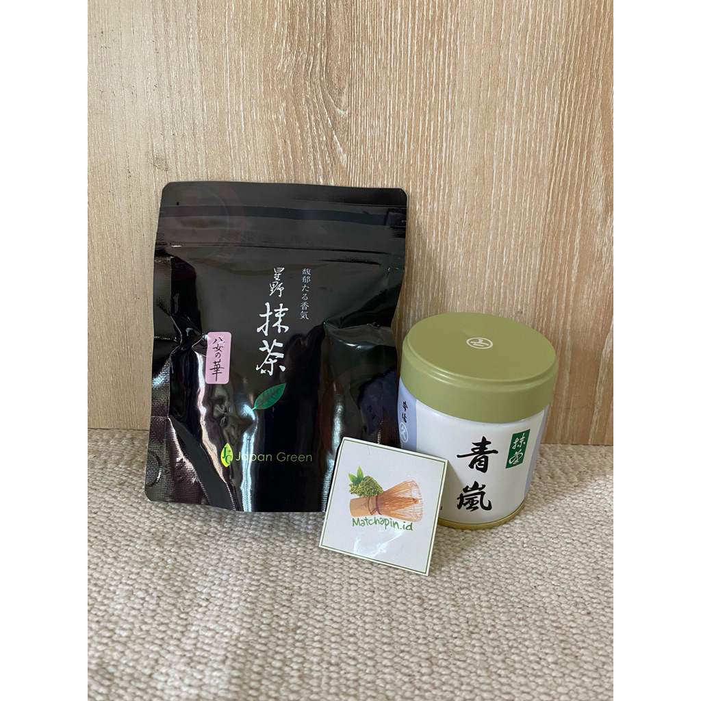 

!BUNDLING! Matcha Hoshino Seichaen Yame No Hana 20gr dan Matcha Marukyu Koyamaen Aoarashi 40gr